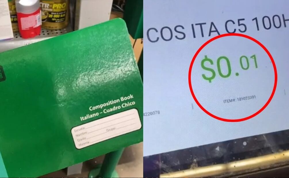 Bodega Aurrera vende artículos escolares en un centavo (Foto: Captura de pantalla)