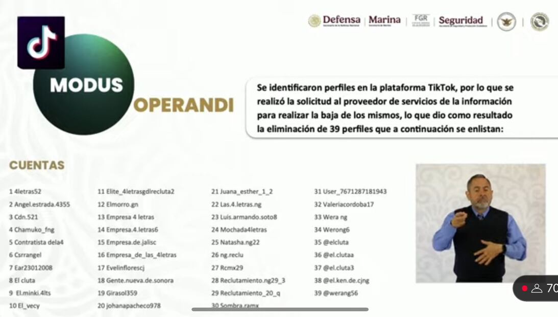 Cuentas que ofrecían empleo. (Foto Captura de pantalla)