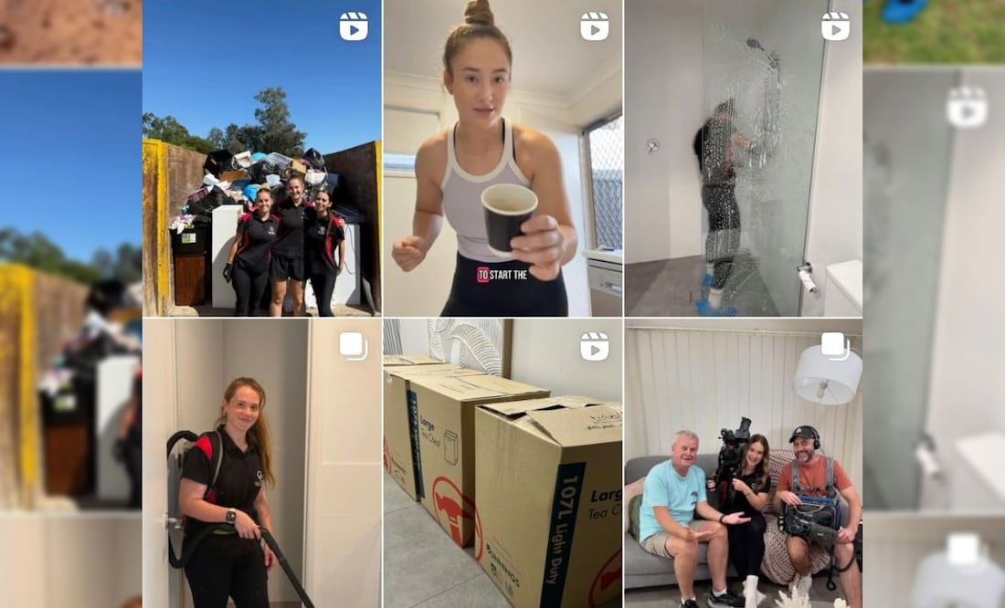 Una joven australiana ha logrado facturar más de 9 mil euros mensuales (Foto: Captura de pantalla-Instagram Care Cleaning Agency)