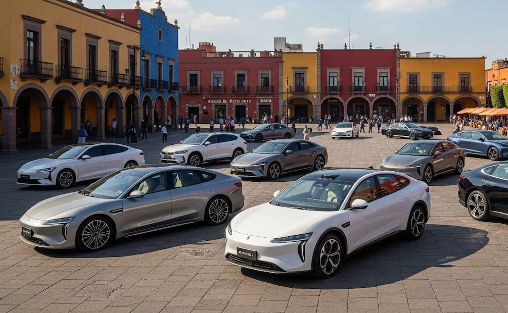 Autos de origen chino. (Foto: Creada con IA)