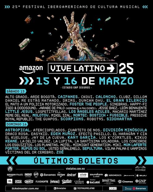 Últimos boletos Vive Latino. (Foto: Redes sociales)
