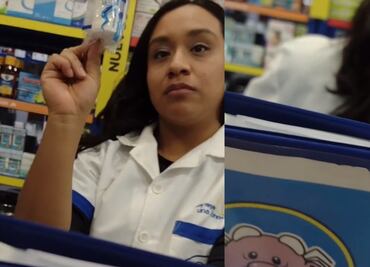 Cajera de Farmacias Similares se sabe la de chambear, enfrenta y derrota a bromista de TikTok