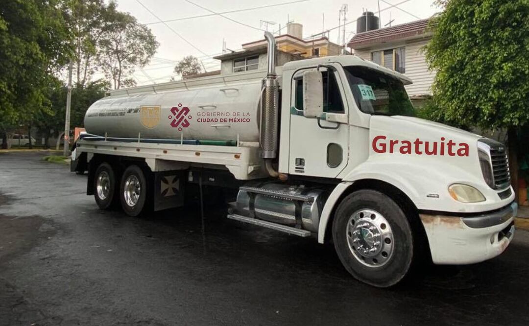 ¿Cómo solicitar una pipa de agua gratuita en CDMX? (Foto: DeDinero)
