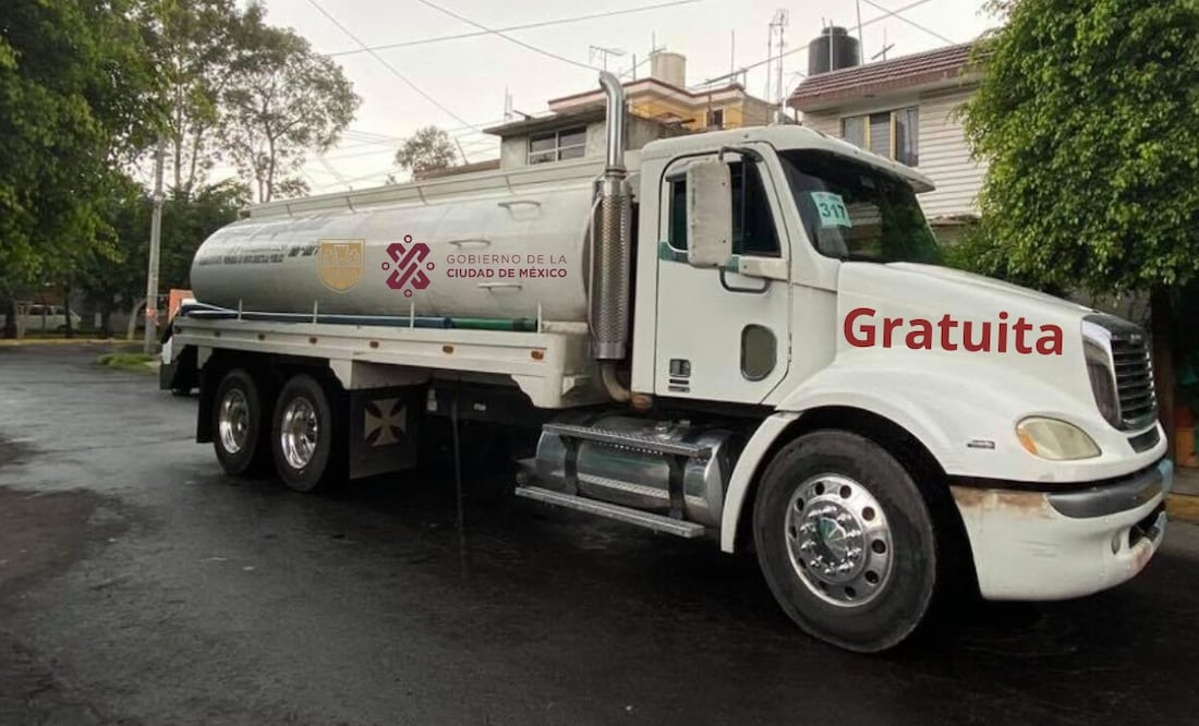 ¿Cómo solicitar una pipa de agua gratuita en CDMX? (Foto: DeDinero)