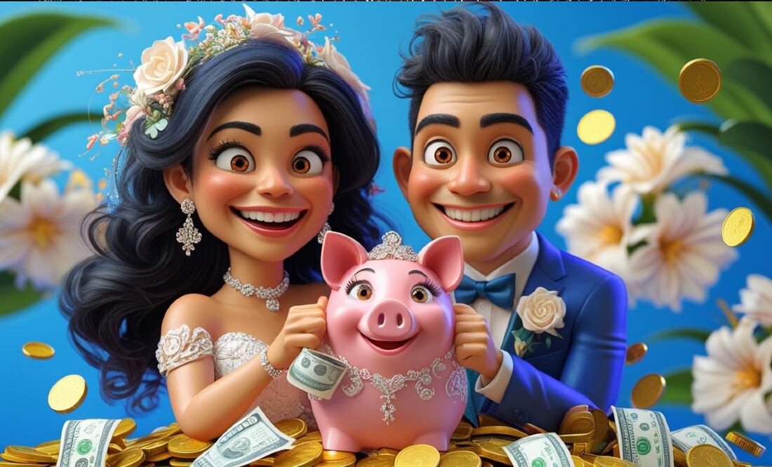 Plan financiero para tu boda: Tips para gastar con inteligencia y ahorrar más. (Foto: Creada con IA)
