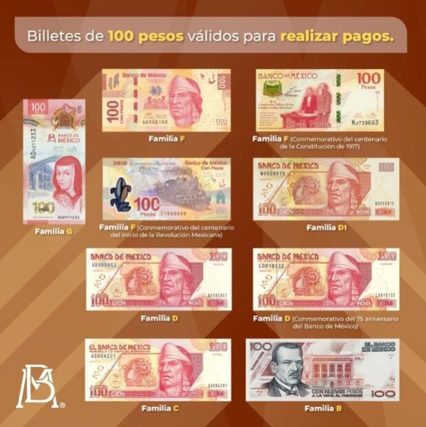 El Banco de México comentó que estos son los únicos billetes de esta denominación, validos para hacer cualquier transacción. (Foto: Captura de pantalla)