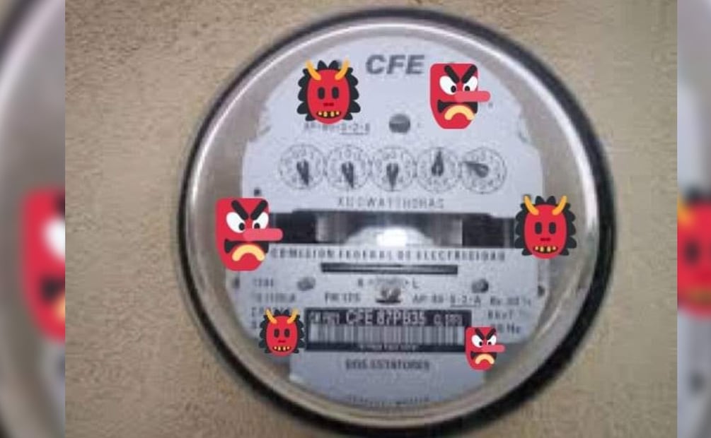 Diablito en medidor de luz. (Foto: X)