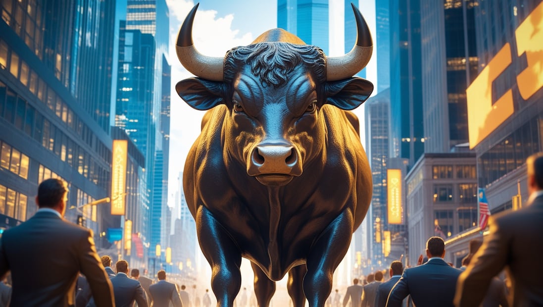 El Toro de Wall Street se ha convertido en un ícono mundial de la fuerza financiera (Foto: IA)