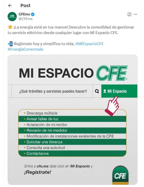 ¿Cómo consultar y descargar tu recibo de luz CFE en línea? (Foto: DeDinero)