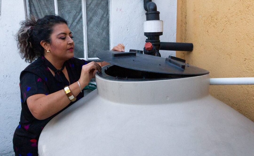 Tinaco gratuito en la CDMX (Foto: Cuartoscuro)