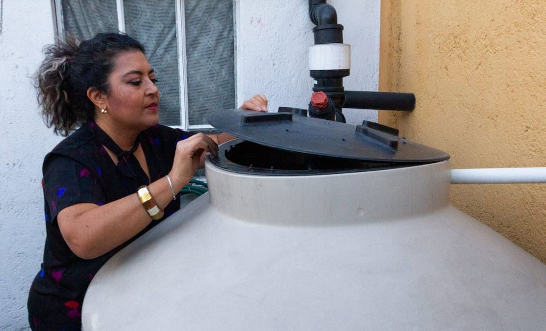 Tinaco gratuito en la CDMX (Foto: Cuartoscuro)