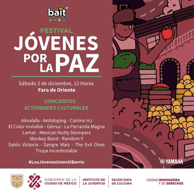 Cartel del festival para el 2 de diciembre. (Foto: Captura de Pantalla)