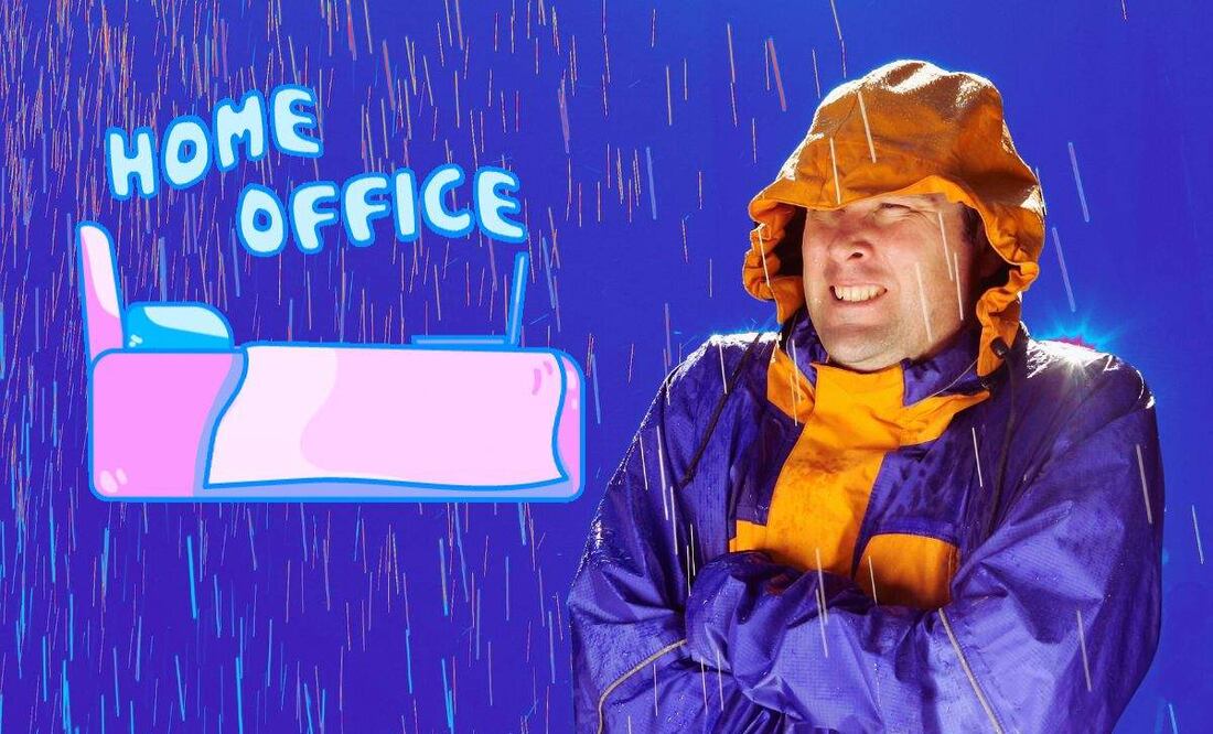¿Qué está pasando con el home office en días lluviosos? (Foto: DeDinero)