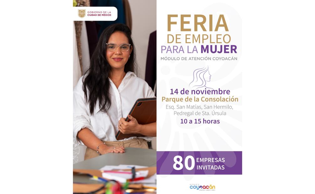 ¿Cuándo es la próxima Feria de Empleo para la Mujer en la CDMX? (Foto: Captura de pantalla)