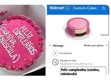 El pastel viral de Walmart: "Feliz cumpleaños (cursiva, minúscula)": Profeco te defiende si pasa en México