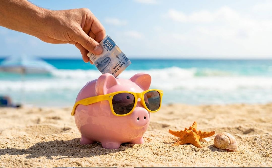 Condusef revela cómo cuidar tu dinero en vacaciones y evitar que tu cuenta quede en números rojo. (Foto: Creada con IA)