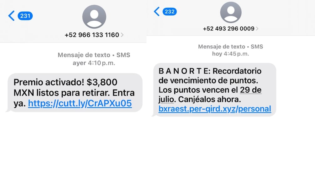 ¿Cómo identificar si un mensaje es de fraude? (Foto: Captura de pantalla)