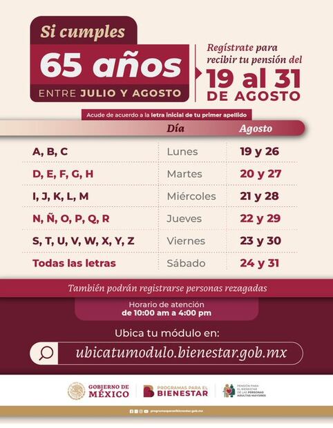 Registro para la Pensión del Bienestar de Adultos Mayores. (Foto: Redes sociales).