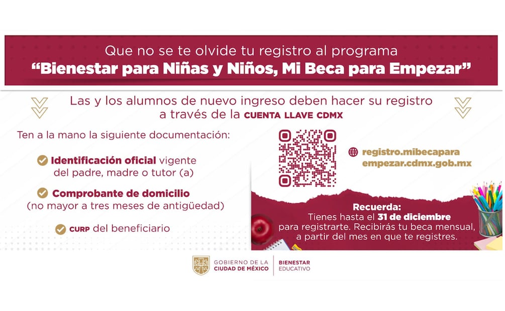 ¿Qué beca pueden recibir los estudiantes de educación básica en CDMX? (Foto: Captura de pantalla)