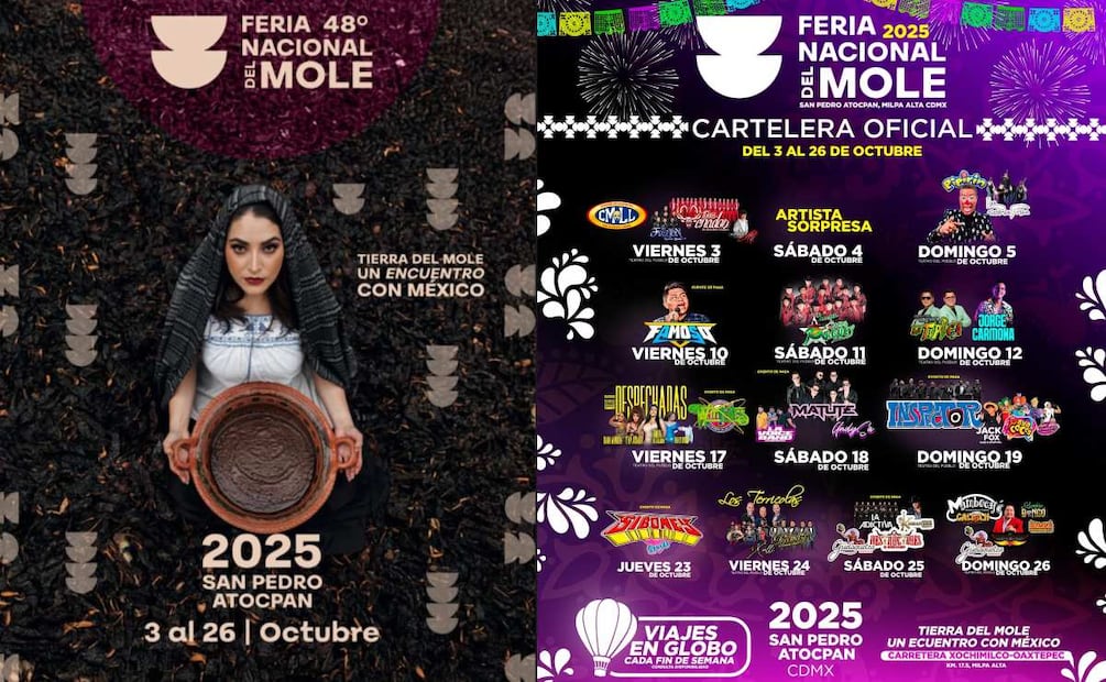 Feria del Mole 2025 en Milpa Alta: fechas, artistas y todo lo que debes saber para disfrutarla al máximo. (Foto: Captura de pantalla)