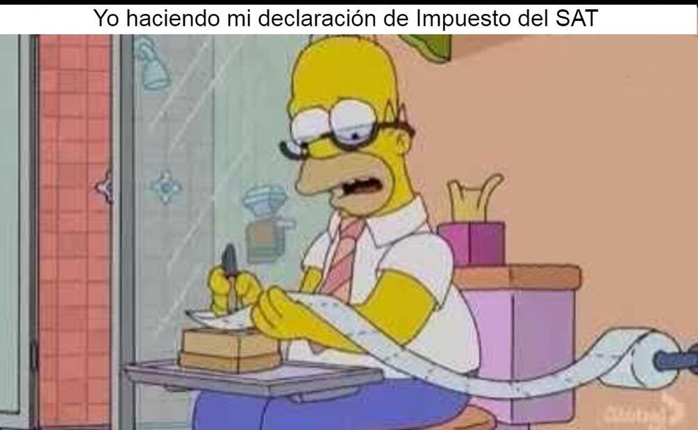Que no te pace como a Homero, y mantén todos los documentos mencionado en orden para hacer tu declaración del SAT. (Foto: Captura de pantalla)