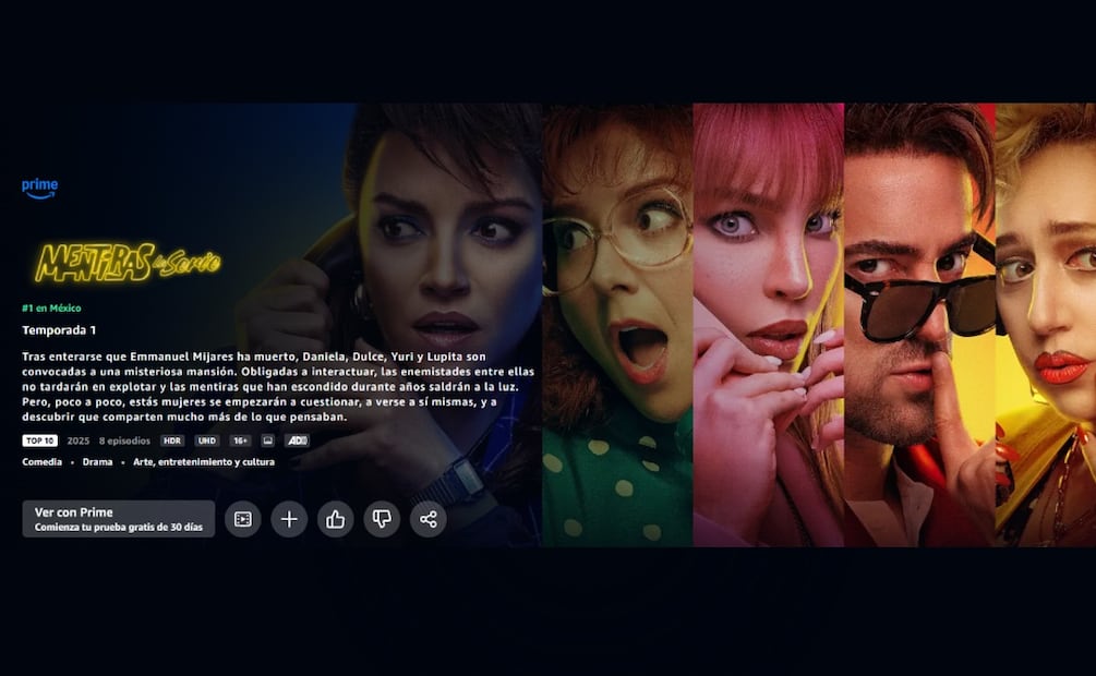 Temporadas Mentiras, la serie. (Foto: Captura de pantalla)