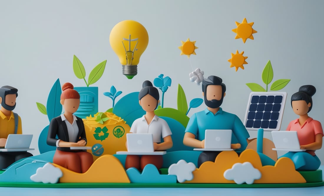 Las inversiones sostenibles con enfoque ESG están marcando en la transformación de los mercados (Foto: Creada con IA)