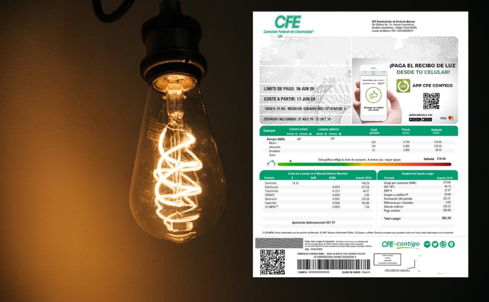 Cómo corregir tu recibo de CFE para acceder a las Becas y Pensiones del Bienestar. (Foto: Canva)