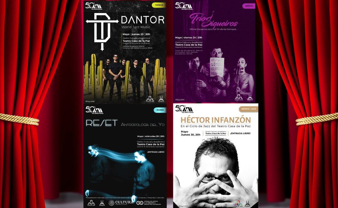 Cartelera cultural de mayo. (Foto: DeDinero)