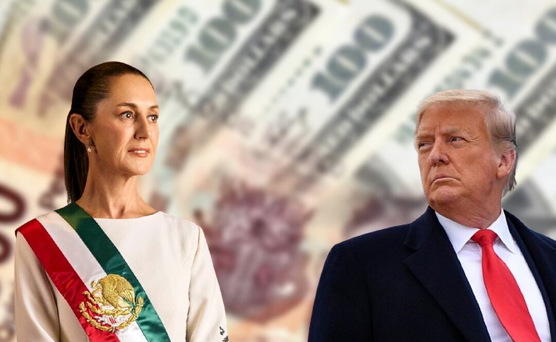 Sheinbaum le responde a Trump tras sanciones arancelarias. (Foto: DeDinero)