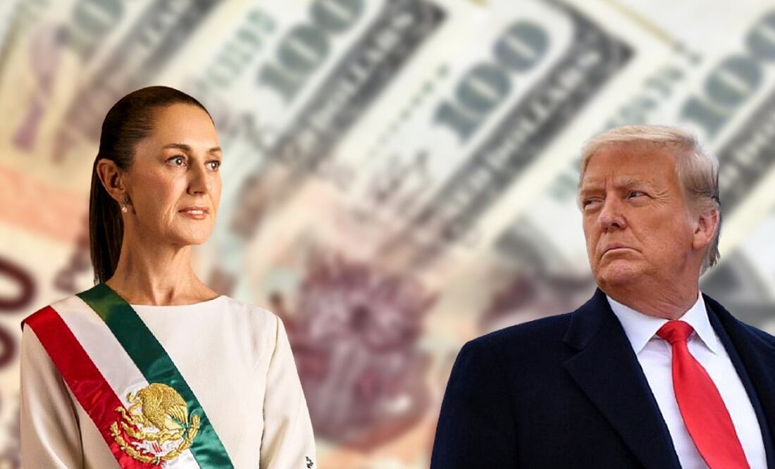 Sheinbaum le responde a Trump tras sanciones arancelarias. (Foto: DeDinero)