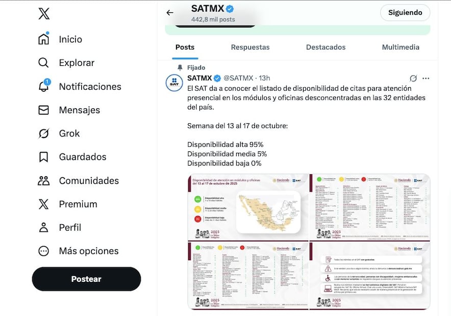 ¿Habrá paro nacional del SAT en octubre de 2025? (Foto: X)