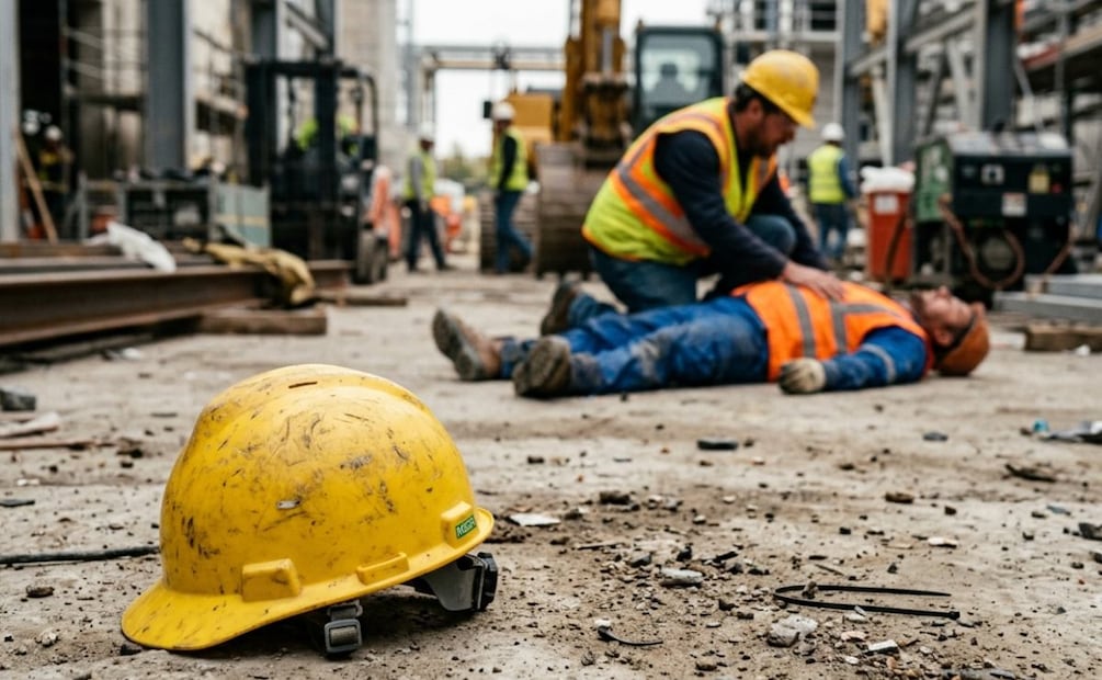 ¿El IMSS cubre accidentes de camino al trabajo? Estos son los riesgos laborales con cobertura legal. (Foto: Creada con IA)