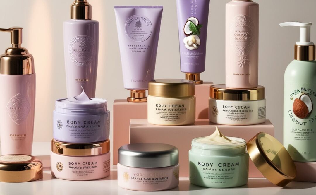 Conoce las mejores cremas corporales para mantener hidratada tu piel durante la temporada invernal. (Foto: Creada con IA)