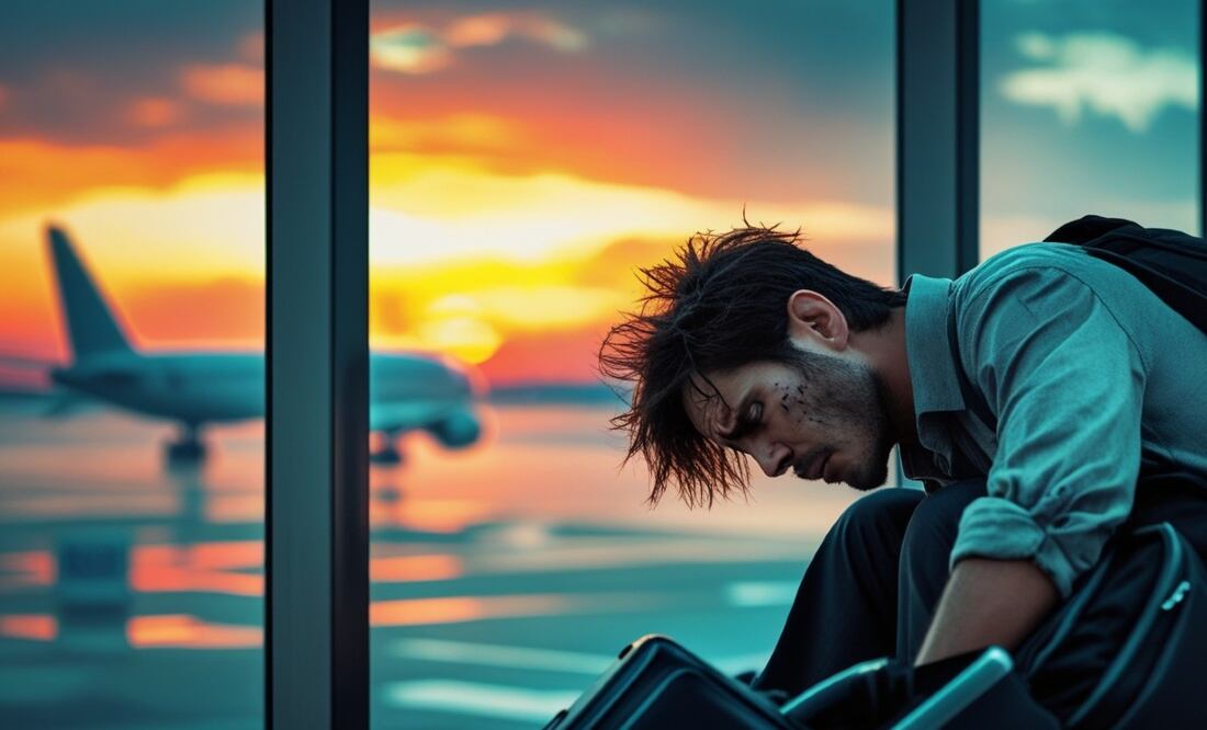 ¿Qué hacer si pierdes tu vuelo en vacaciones? Tips clave para evitar perderlo todo. (Creada con IA)