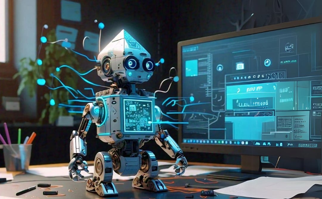 Automatiza, vende más y ahorra: Beneficios de la Inteligencia Artificial para pequeños negocios. (Foto: Creada con IA)