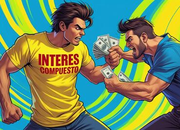 ¿Cómo se usa el interés compuesto en el pago de deudas?