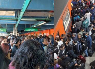 En día de quincena, el Metro de la Ciudad de México colapsa