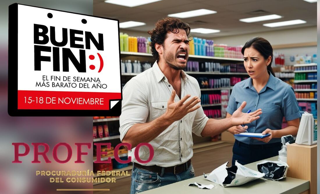 Conoce cómo reclamar ante Profeco si no respetaron tus derechos como consumidor en el Buen Fin. (Foto: Creada con IA)