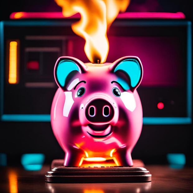 Los mecanismos de ahorro informal, como guardar tu dinero en una alcancía, hacen que tu dinero pierda valor con el tiempo. (Foto: Generada con Inteligencia Artificial)