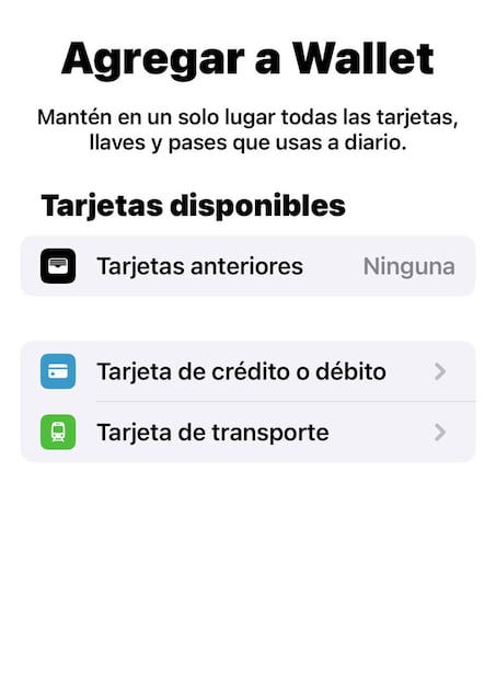 Agregar tarjeta a Apple Pay. (Foto: Captura de pantalla)