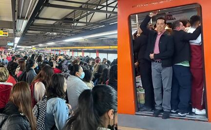 Usuarios reportan caos en varias Líneas del Metro de la CDMX