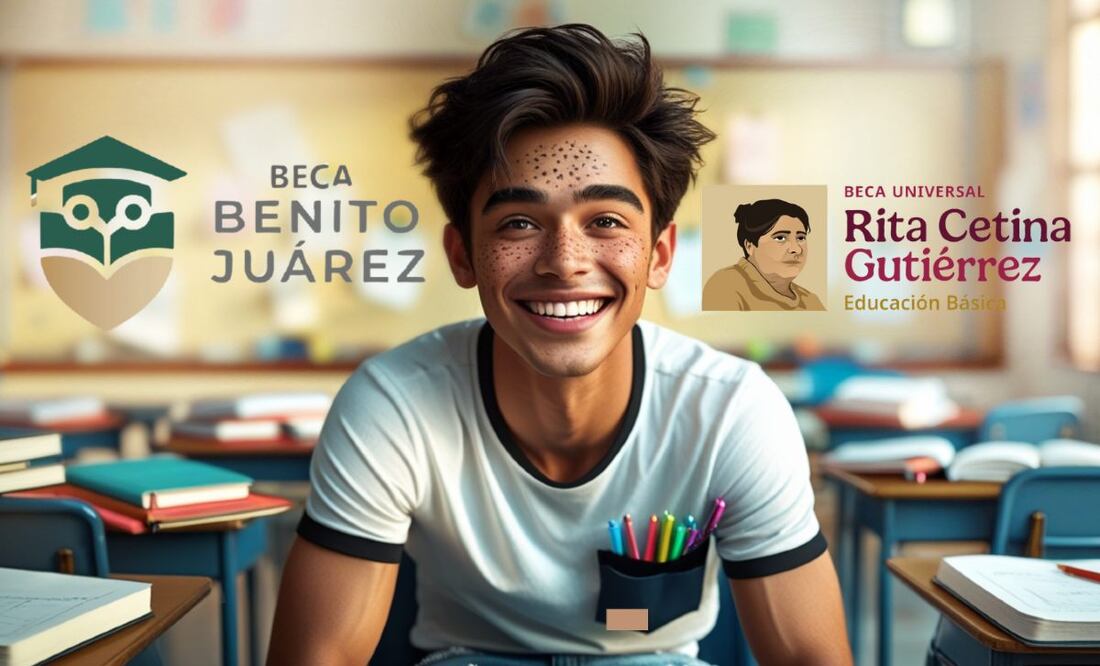 Descubre las diferencias entre la Beca Rita Cetina y La Beca Benito Juarez en el 2025. (Creada con IA)