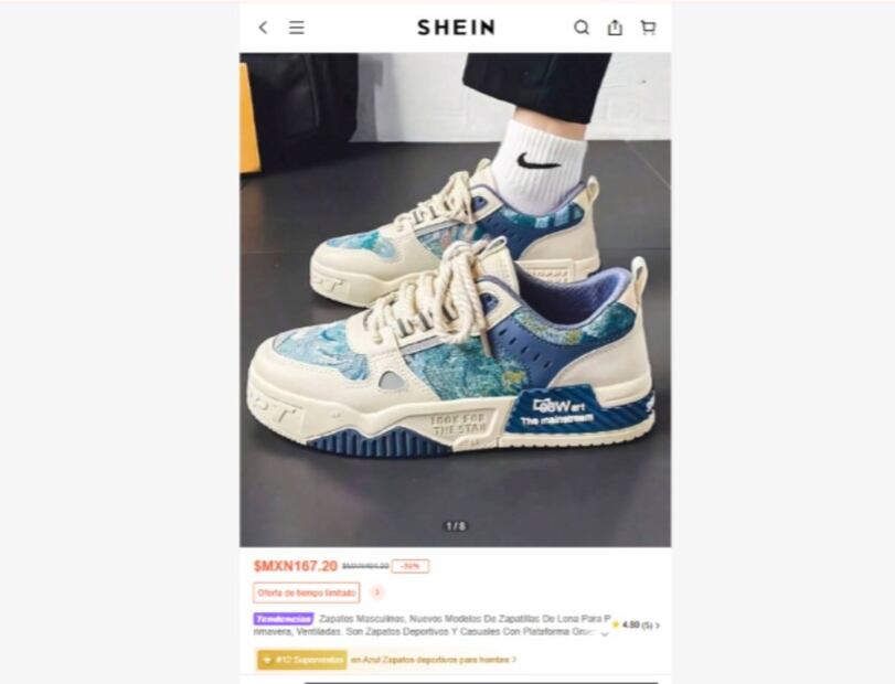 Regalos en Shein. (Foto: Captura de pantalla)