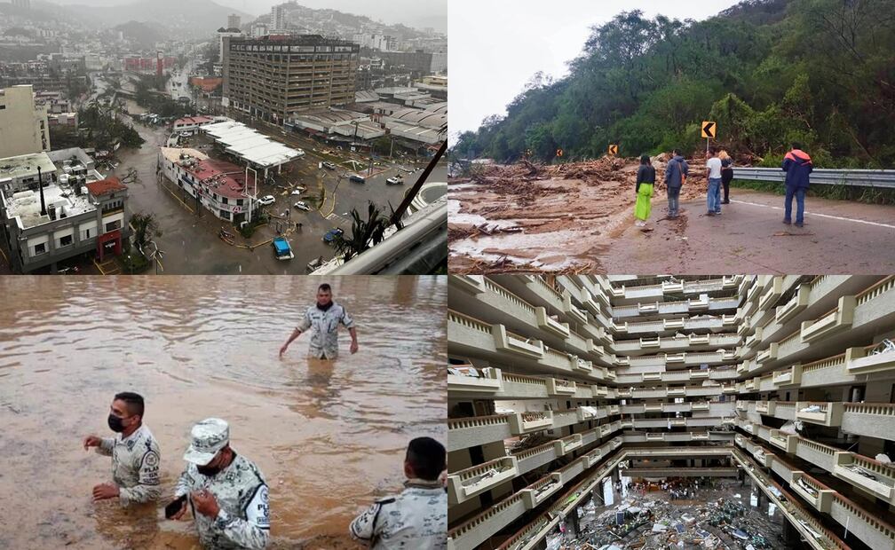 Otis causó graves daños materiales y pérdidas humanas en Acapulco. (Fotos: Cuartoscuro)