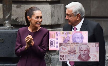 Sacan de circulación billetes de 50 y 1000 pesos, ¿sustituirán rostros por AMLO y Sheinbaum?