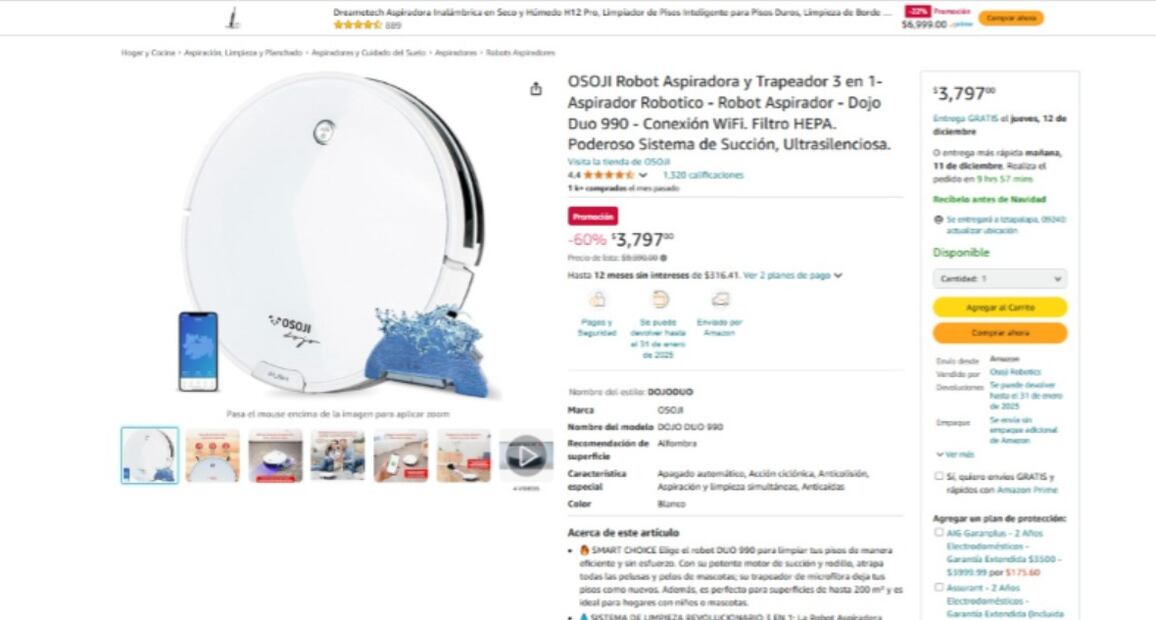 Oferta de Amazon. (Foto: Captura de pantalla)