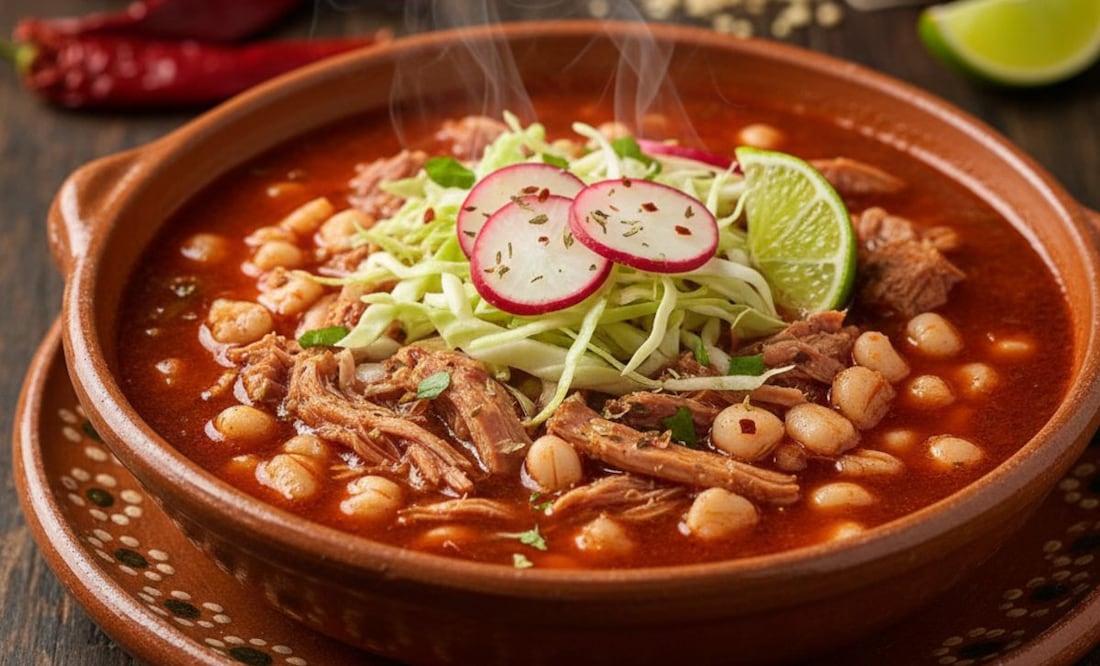 Pozole y economía: el impacto laboral del platillo mexicano tradicional. (Foto: Creada con IA)