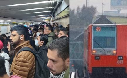 Llueve en la CDMX: Usuarios reportan retrasos en varias líneas del Metro