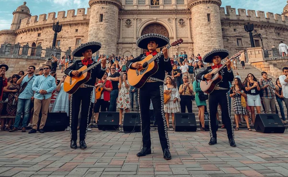 Disfruta gratis del mariachi en Chapultepec este 14 de septiembre por las fiestas patrias en CDMX. (Foto: Creada con IA)